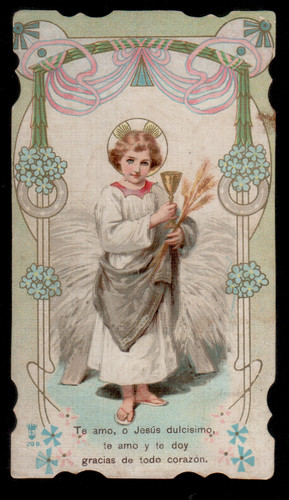 Santino holy card santa - santino,
