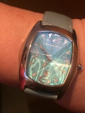 Orologio Donna Cronotech Usato, cinturino in pelle azzurro - ottimo stato -