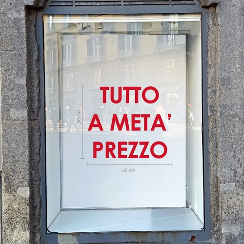 Adesivo vetrine negozi tutto - negozi, a