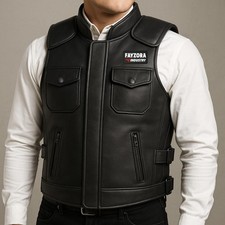 Gilet in pelle da equitazione