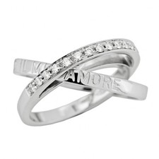 ALFIERI & St JOHN Anello Diamanti ct 0,24 Oro 18 kt