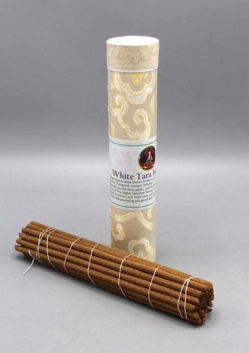 Incenso tubo tibetano bianco