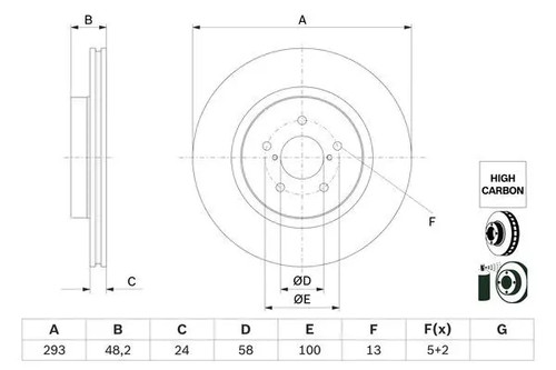 Disco freno ventilato - 2x, 986