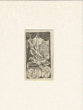 GIOVE , incisione a bulino su