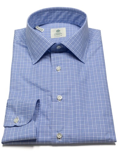 Camicia luigi borrelli blu con - camicia,