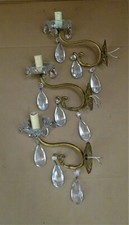 ?  MARIA TERESA TRE APPLIQUES IN CRISTALLO EPOCA 900 - M 1307-