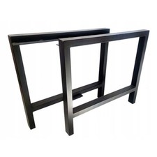 Gambe Del Tavolo Struttura Tabella Parco Piedi per Acciaio Nero Palermo 2 Pezzo