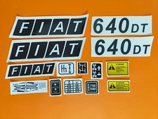 ADESIVI DECALCOMANIE FIAT 640 DT PER TRATTORI AGRICOLI GOMMATI FIAT 640  DT