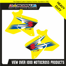 SUZUKI DRZ 400 06-09 MOTOCROSS SERBATOIO RUOTA SCOOP GRAFICA DECALCOMANIE ADESIVI