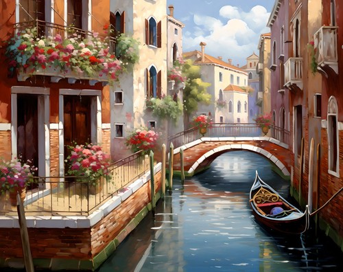 Quadro dipinto olio paesaggio