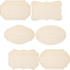6 pezzi insegne in legno vuote