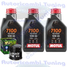 Kit Tagliando Olio Motul 7100 10W30 Filtro Per Suzuki GW250 Inazuma FZ 2012>2018