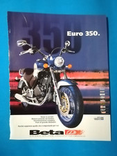 RITAGLIO DI GIORNALE PUBBLICITA' MOTO BETA EURO 350 DA COLLEZIONE - (141)