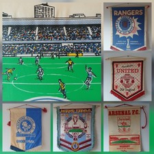 Pennant vintage Football Club Premier League 1, 2 e squadre nazionali + scozzese