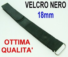 CINTURINO OROLOGIO A STRAPPO SPORT SUBAQUEO SUB SUBACQUEO MARE NERO 18mm 18 mm