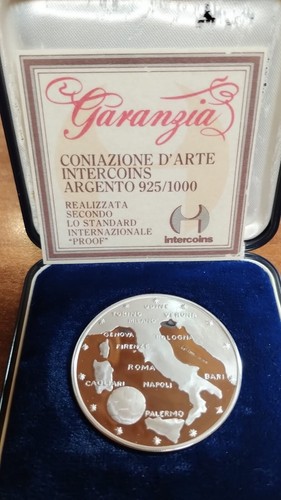 Italia medaglia argento - italia,