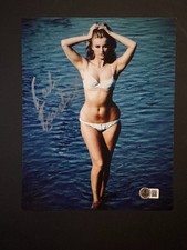 Barbara Bouchet Rara! foto autografata firmata classica sexy 8x10 Beckett BAS coa
