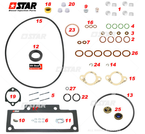 Kit riparazione pompa - riparazione,