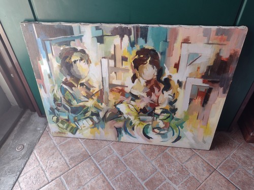Renato bartesaghi olio su - ,