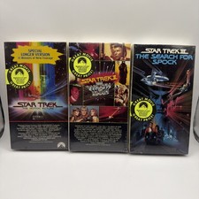 Lot 3 NEW Star Trek VHS Shrink