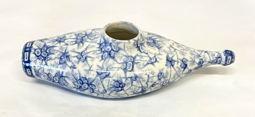 Raro antico biberon blu - antico,