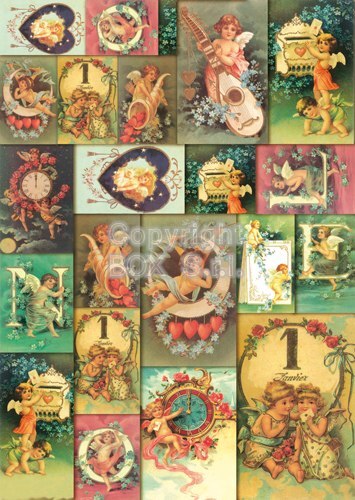 Carta decoupage angeli - decoupage,