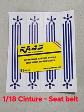 1/18 Cinture di sicurezza / Seat belt adesivo blue