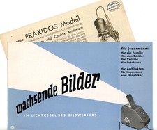 KW Brochure EPISKOP PRAXIDOS Ingranditore Proiettore Opuscolo 1935 (Y5680