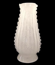 Vaso pulegoso vintage in vetro