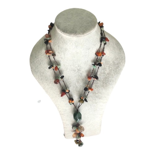 Collana lunga pietre - pietre, dure