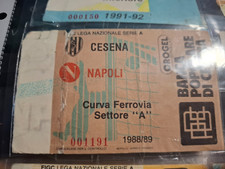 BIGLIETTO TICKET CALCIO NAPOLI