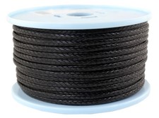 Dyneema Treccia / Corda Intrecciata Ø 4mm/50 Metri Fb. Nero / 1.300 Dan