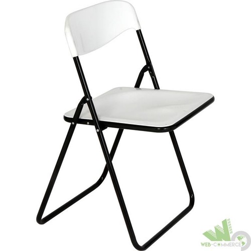 Sedia pieghevole poker bianca - sedia,