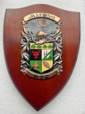 Midleton Rugby Football Union RFC - Scudo/targa in legno araldico irlandese