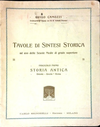 Tavole sintesi storica - tavole,