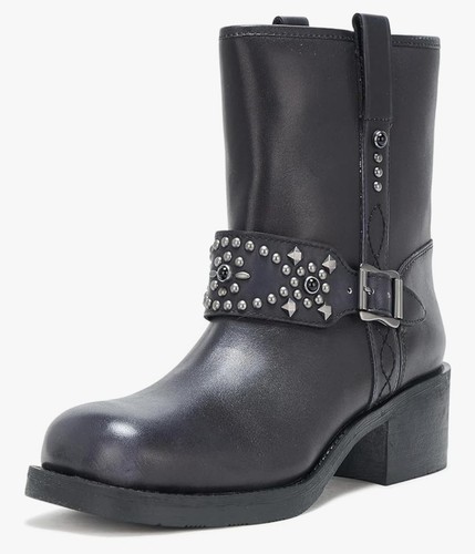 Stivaletti moto pelle con - in,