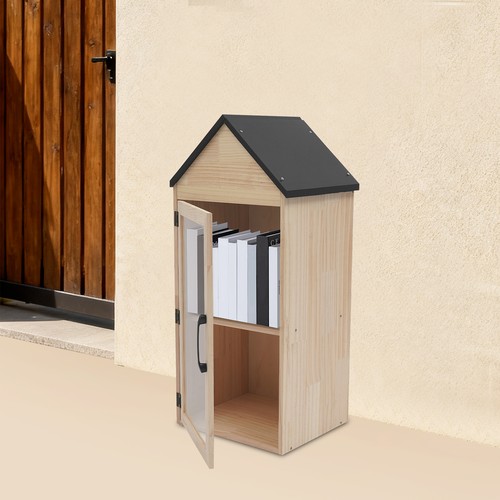 Cassetta porta libri legno - porta, in