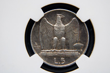 Moneta Argento 5 Lire R 1927