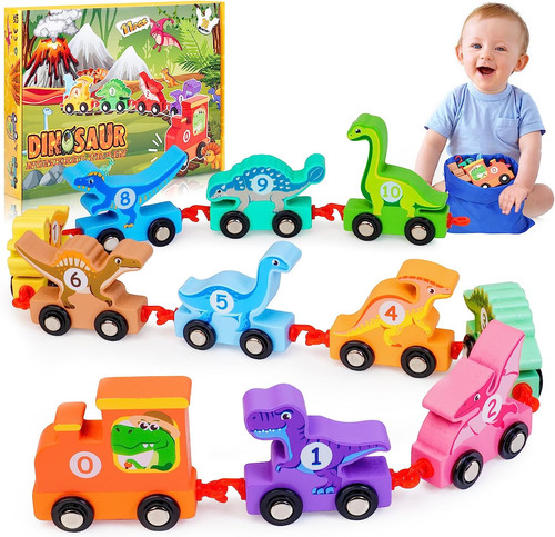 Dinosauri trenino legno - dinosauri,