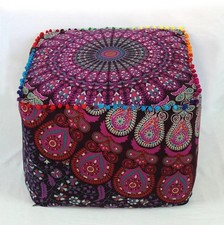 Pouf ottomano quadrato stampa