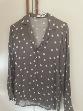 Camicia Mango grigia a pois XS