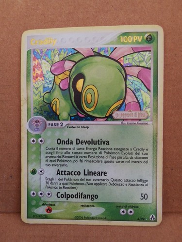 Pokemon carta cradily - pokemon,