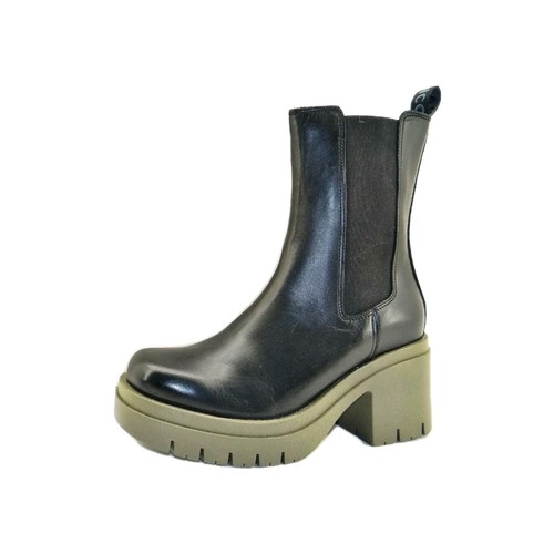 Bianco chunky nero stivali - nero,