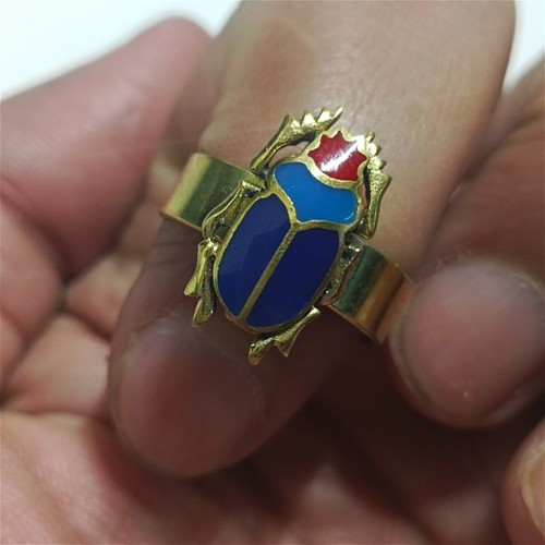 Anello scarabeo antico egitto - scarabeo,