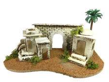 Casa Araba Cm 18x40x14h - Scenografia per Presepe Casolare Palestinese