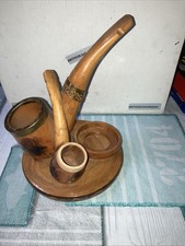 Posacenere scultura pipe legno