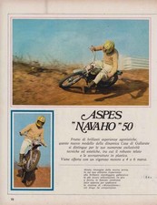 advertising TEST MOTO  ASPES NAVAHO 50 1972 MOTOITALIANE-ENDURO MOTOCROSS EPOCA