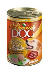 Monge - Special Dog - PATÈ - con Pollo e Coniglio - 400gr