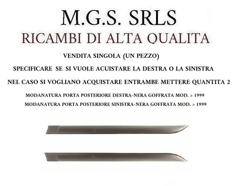 Modanatura porta posteriore - modanatura,