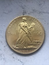 Falso d'epoca 100 lire 1910 Aratrice Vittorio Emanuele III   Fedele riconio 